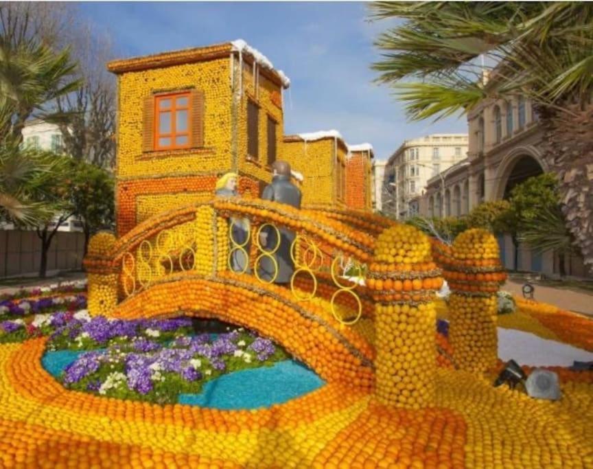 Magnifique T2 Proche Mer Et Ville Refait A Neuf Avec Terrasse Menton Exteriör bild