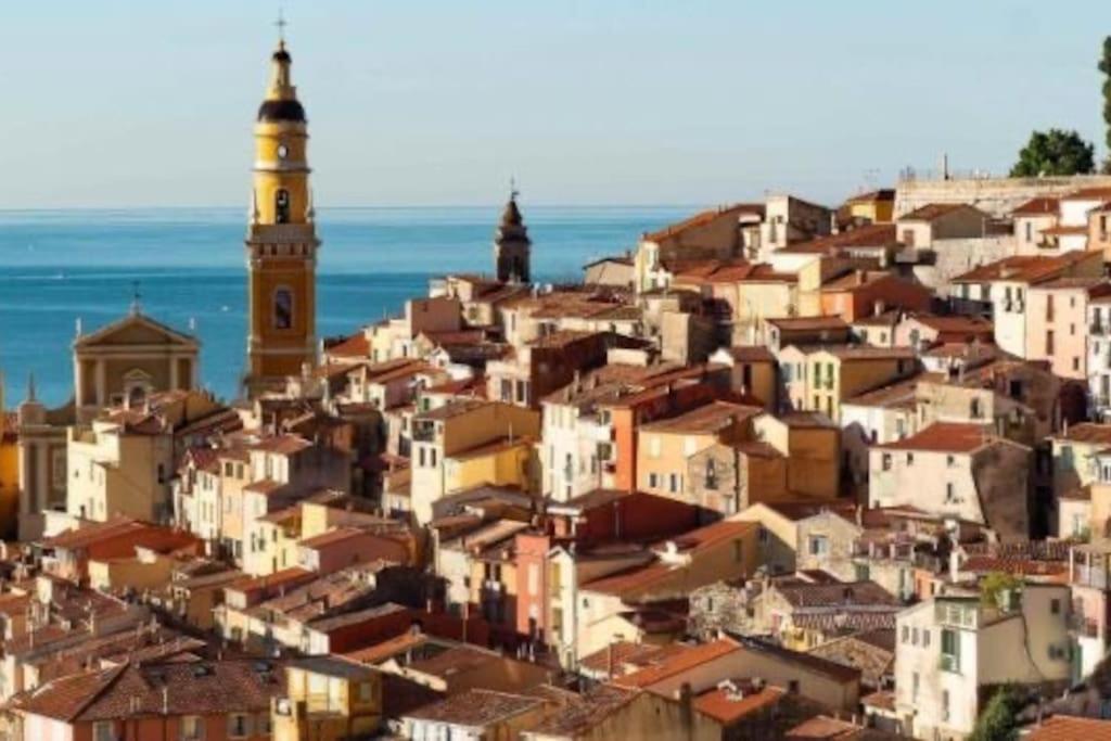 Magnifique T2 Proche Mer Et Ville Refait A Neuf Avec Terrasse Menton Exteriör bild